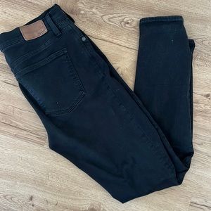 Madewell 8”skinny black jeans